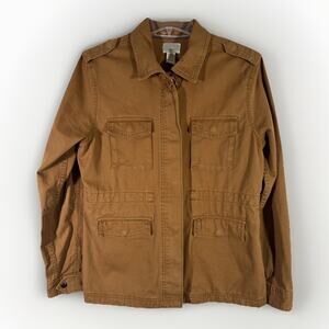 Levis Cargo Jacket - Women's L - Brown Utility Military